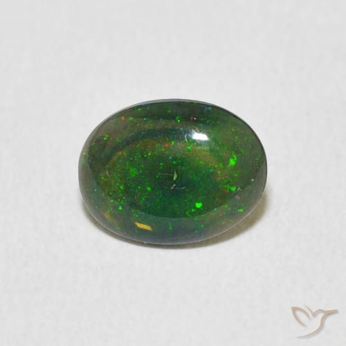 0.53ct Natural Multicolor Ópalo, Ovalada, Opaco