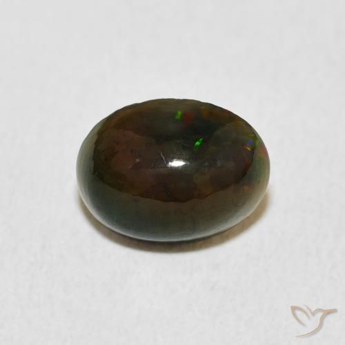 1.04ct Natural Multicolor Ópalo, Ovalada, Opaco