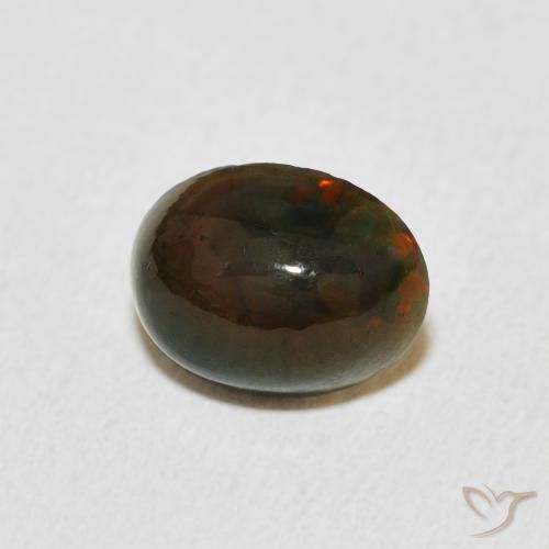 Ópalo Multicolor natural de 1.04 ct, Ovalada, Opaco