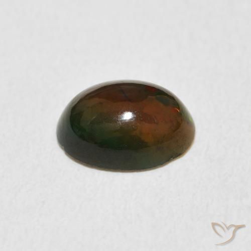 Ópalo Multicolor natural de 1.04 ct, Ovalada, Opaco
