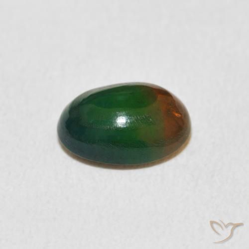 Ópalo Multicolor natural de 1.16 ct, Ovalada, Opaco