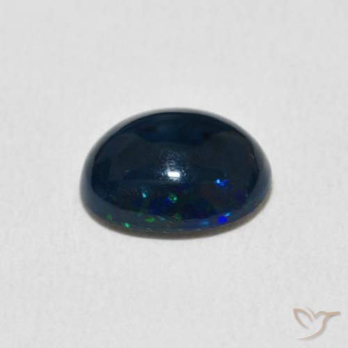 Ópalo Multicolor natural de 1.10 ct, Ovalada, Opaco