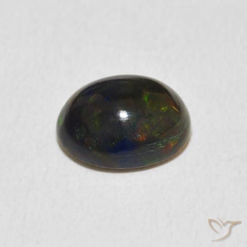 Ópalo Multicolor natural de 1.40 ct, Ovalada, Opaco