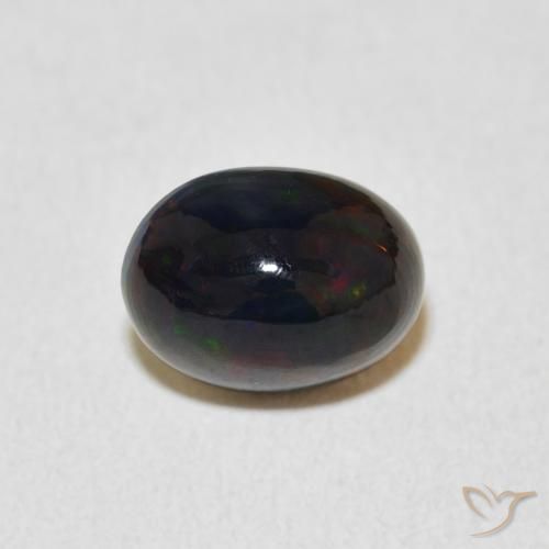 1.29ct Natural Multicolor Ópalo, Ovalada, Opaco