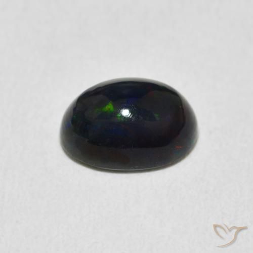 Ópalo Multicolor natural de 1.29 ct, Ovalada, Opaco