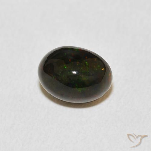 Ópalo Multicolor natural de 1.09 ct, Ovalada, Opaco