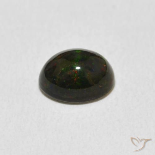 Ópalo Multicolor natural de 1.09 ct, Ovalada, Opaco