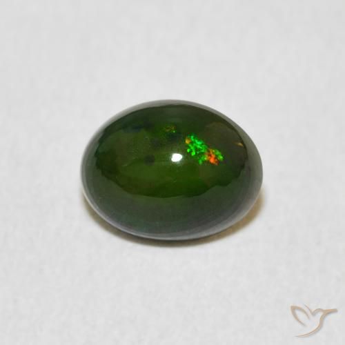 0.67ct Natural Multicolor Ópalo, Ovalada, Opaco