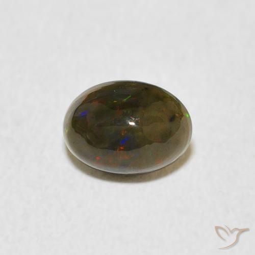 0.47ct Natural Multicolor Ópalo, Ovalada, Opaco