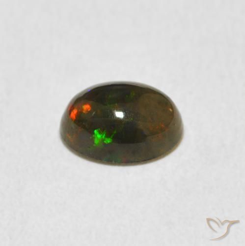 Ópalo Multicolor natural de 0.47 ct, Ovalada, Opaco