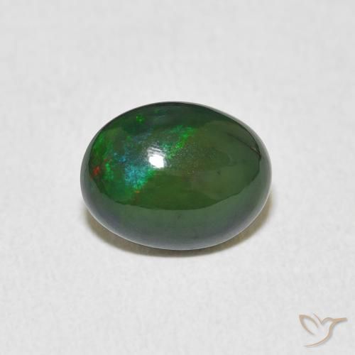 1.08ct Natural Multicolor Ópalo, Ovalada, Opaco