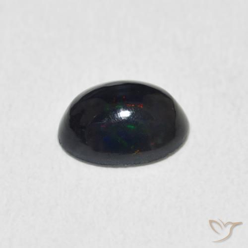 Ópalo Multicolor natural de 0.70 ct, Ovalada, Opaco