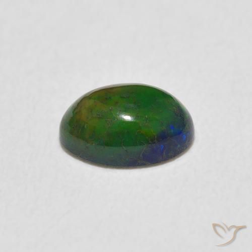Ópalo Multicolor natural de 0.36 ct, Ovalada, Opaco