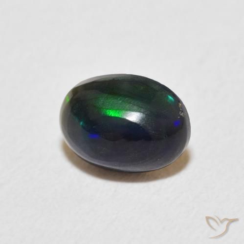 Ópalo Multicolor natural de 0.54 ct, Ovalada, Opaco