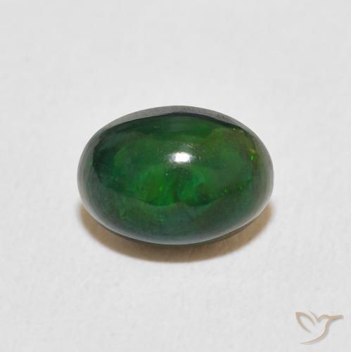 0.60ct Natural Multicolor Ópalo, Ovalada, Opaco