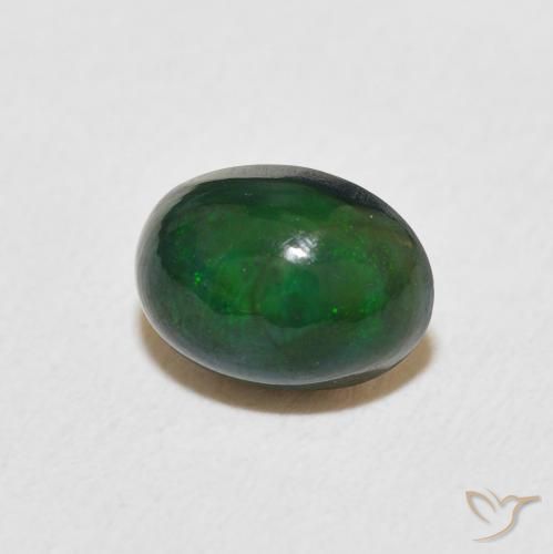 Ópalo Multicolor natural de 0.60 ct, Ovalada, Opaco