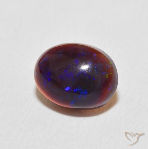 Ópalo Multicolor natural de 0.83 ct, Ovalada, Opaco