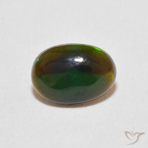 0.43ct Natural Multicolor Ópalo, Ovalada, Opaco