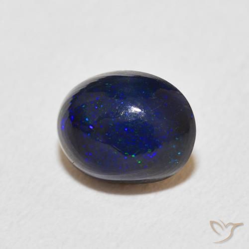 Ópalo Multicolor natural de 0.92 ct, Ovalada, Opaco