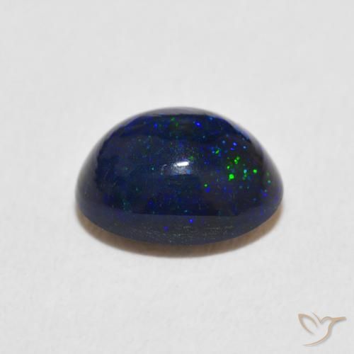 Ópalo Multicolor natural de 0.92 ct, Ovalada, Opaco