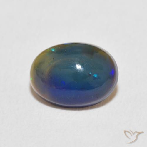 0.87ct Natural Multicolor Ópalo, Ovalada, Opaco