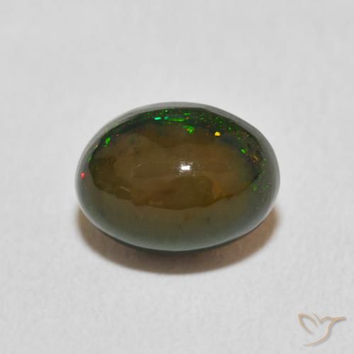 1.19ct Natural Multicolor Ópalo, Ovalada, Opaco
