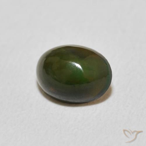 Ópalo Multicolor natural de 0.50 ct, Ovalada, Opaco