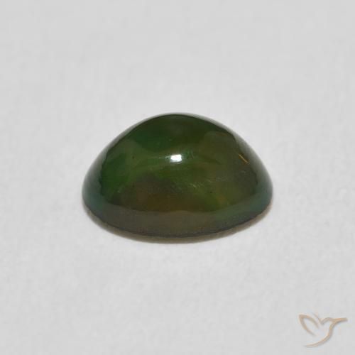 Ópalo Multicolor natural de 0.50 ct, Ovalada, Opaco
