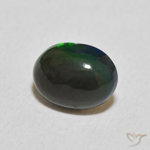 Ópalo Multicolor natural de 0.72 ct, Ovalada, Opaco