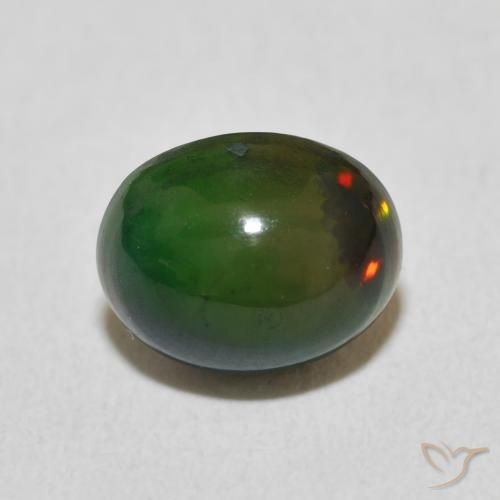 1.37ct Natural Multicolor Ópalo, Ovalada, Opaco