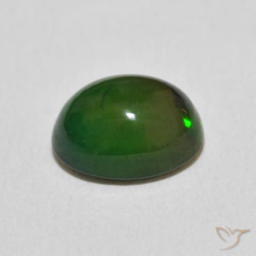 Ópalo Multicolor natural de 1.37 ct, Ovalada, Opaco