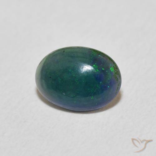 Ópalo Multicolor natural de 0.27 ct, Ovalada, Opaco