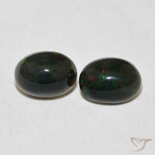 1.54ctw Natural Multicolor Ópalo, Ovalada, Opaco