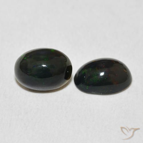 Gemas de Ópalo Multicolor natural de 1.54 ct, Ovalada, Opaco