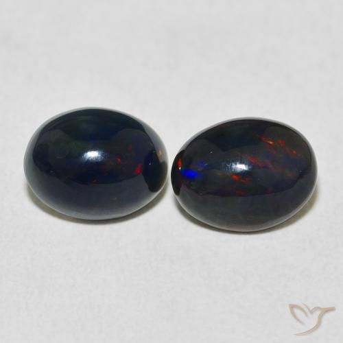 2.37ctw Natural Multicolor Ópalo, Ovalada, Opaco