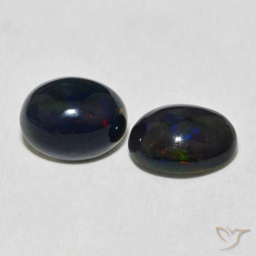 Gemas de Ópalo Multicolor natural de 2.37 ct, Ovalada, Opaco