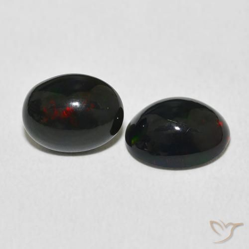 Gemas de Ópalo Multicolor natural de 2.23 ct, Ovalada, Opaco