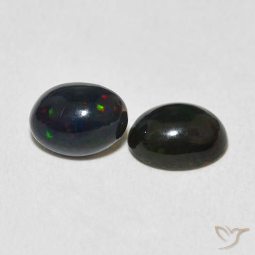Gemas de Ópalo Multicolor natural de 1.58 ct, Ovalada, Opaco