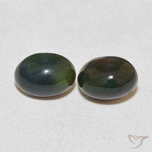 1.61ctw Natural Multicolor Ópalo, Ovalada, Opaco