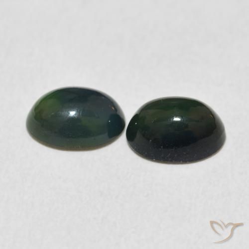 Gemas de Ópalo Multicolor natural de 1.61 ct, Ovalada, Opaco