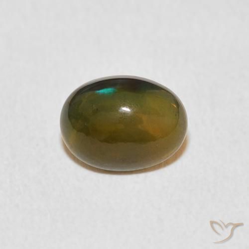 0.80ct Natural Multicolor Ópalo, Ovalada, Opaco, Photo A