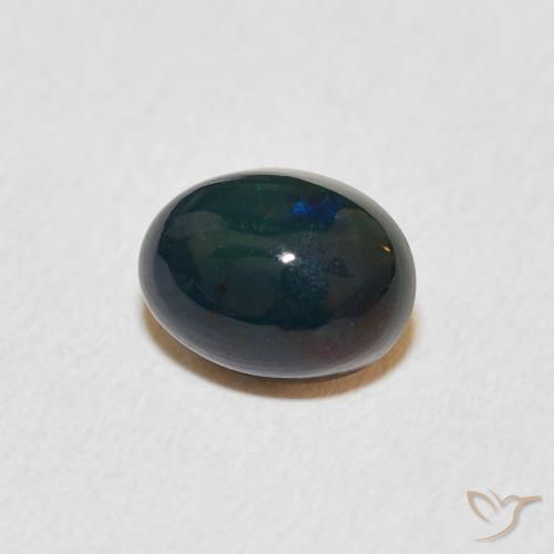 Ópalo Multicolor natural de 0.98 ct, Ovalada, Opaco