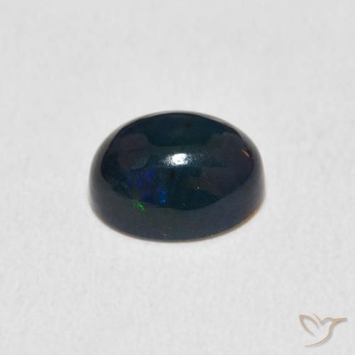 Ópalo Multicolor natural de 0.98 ct, Ovalada, Opaco
