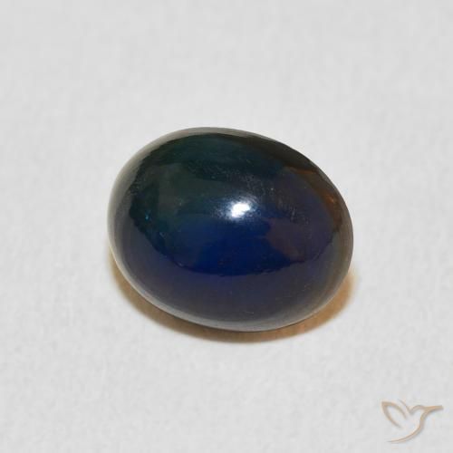 Ópalo Multicolor natural de 1.15 ct, Ovalada, Opaco