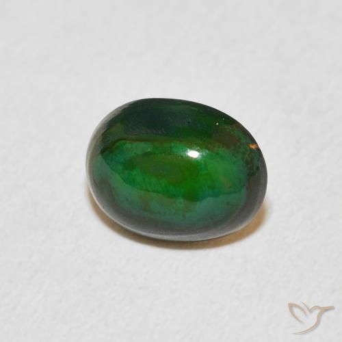 Ópalo Multicolor natural de 1.11 ct, Ovalada, Opaco