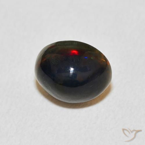 Ópalo Multicolor natural de 1.49 ct, Ovalada, Opaco