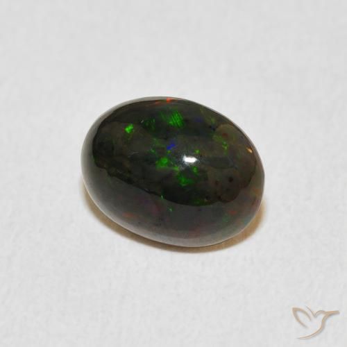 Ópalo Multicolor natural de 1.13 ct, Ovalada, Opaco