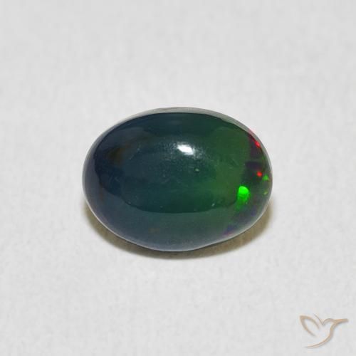 0.82ct Natural Multicolor Ópalo, Ovalada, Opaco