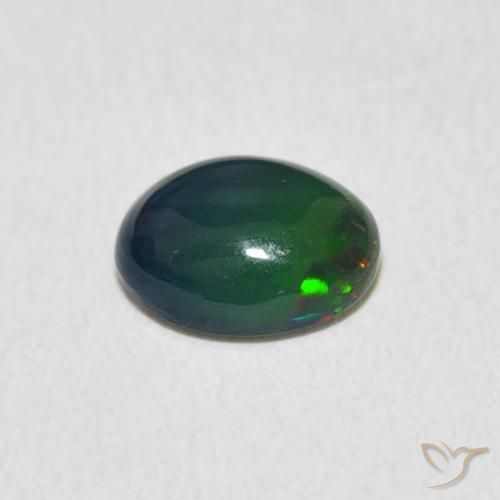 Ópalo Multicolor natural de 0.82 ct, Ovalada, Opaco