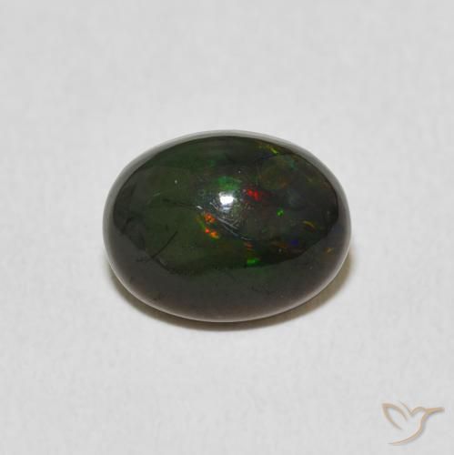 1.21ct Natural Multicolor Ópalo, Ovalada, Opaco